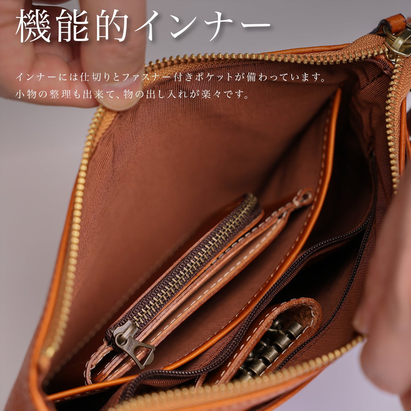 洒落た「本革ボディーバッグ」☆満足度99.4%☆