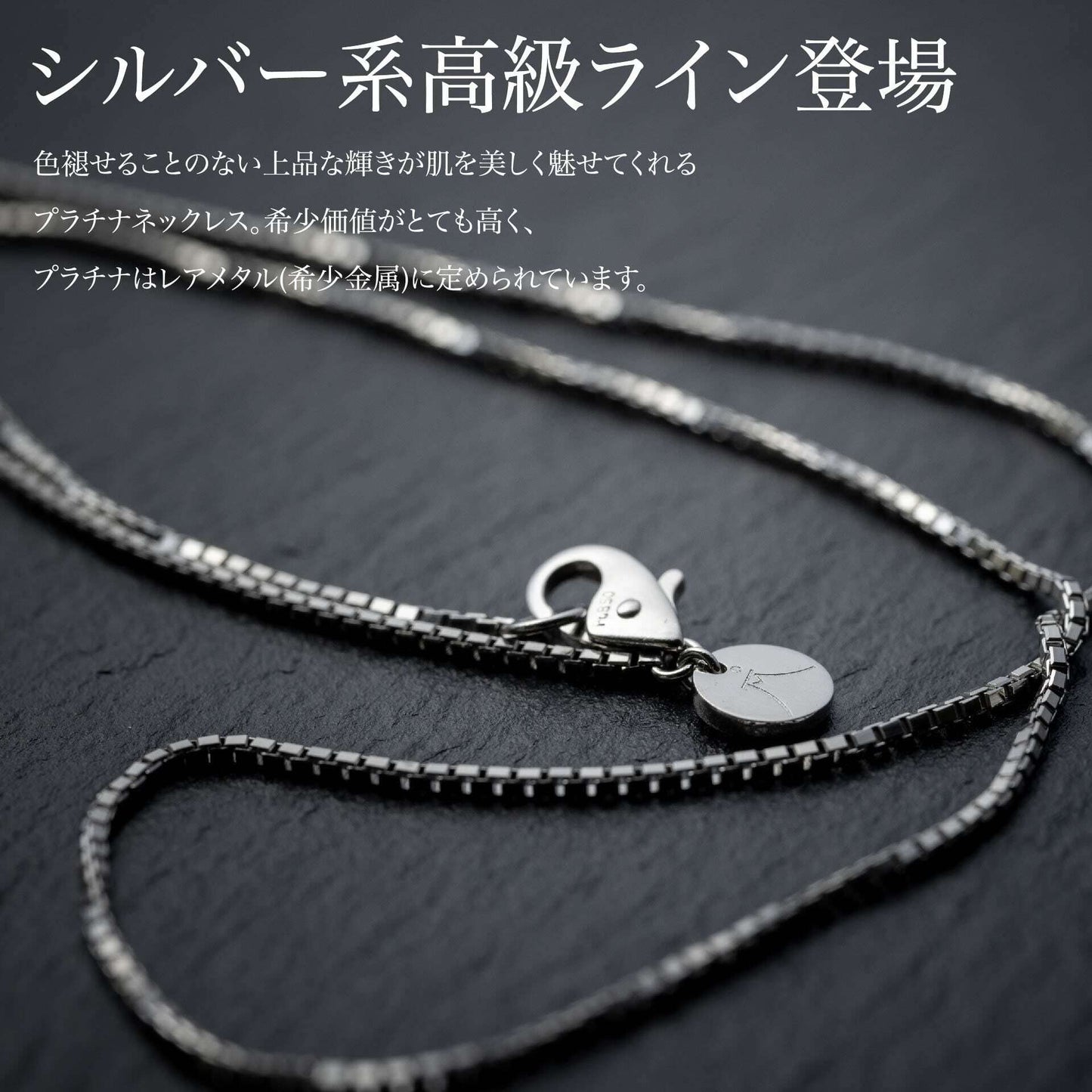 プラチナ『PLATINUMネックレス』55cm