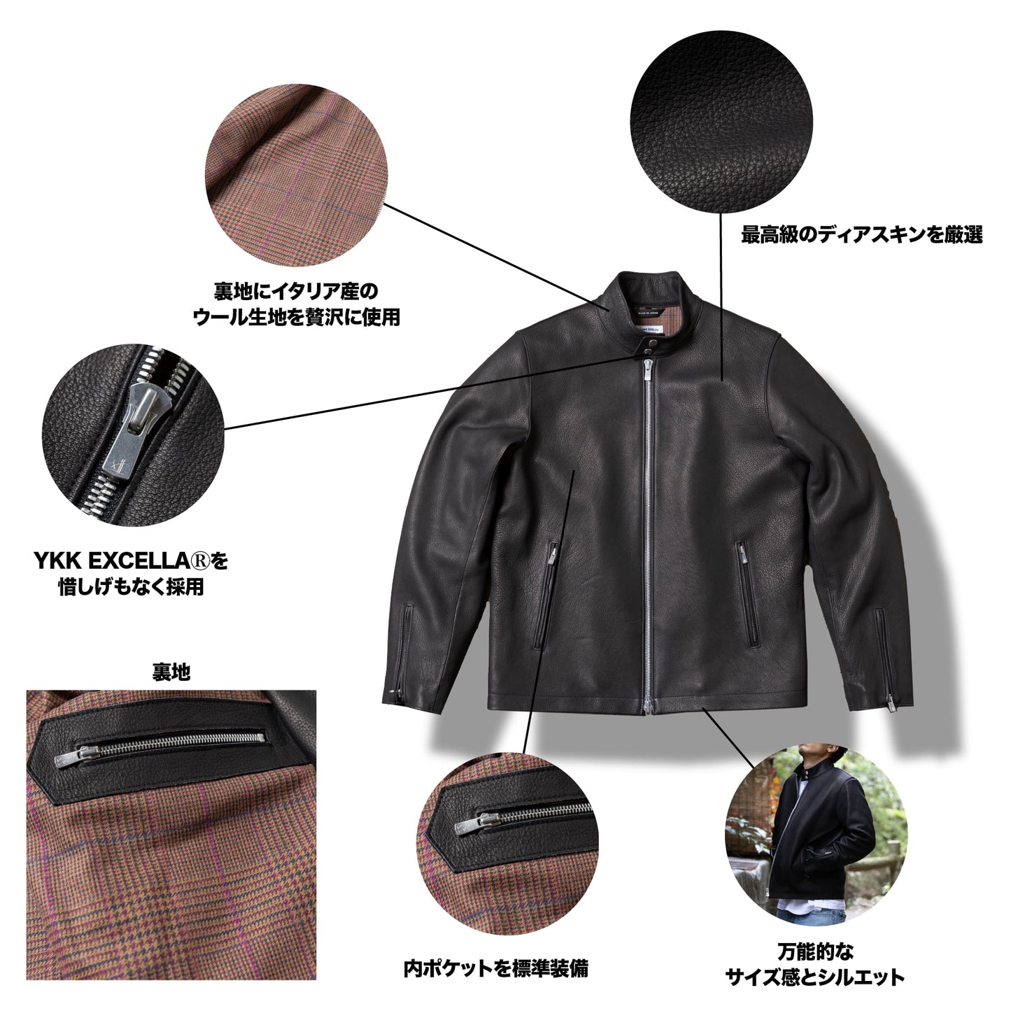 レザー界の"カシミア"で作るド定番「シングルディアレザー」