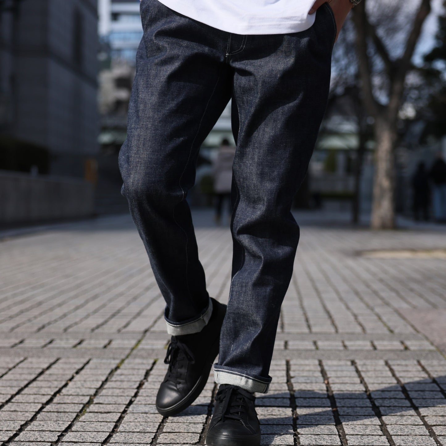 10月再入荷 50年後も着たい「大人のスラックスデニム」(セットアップ)