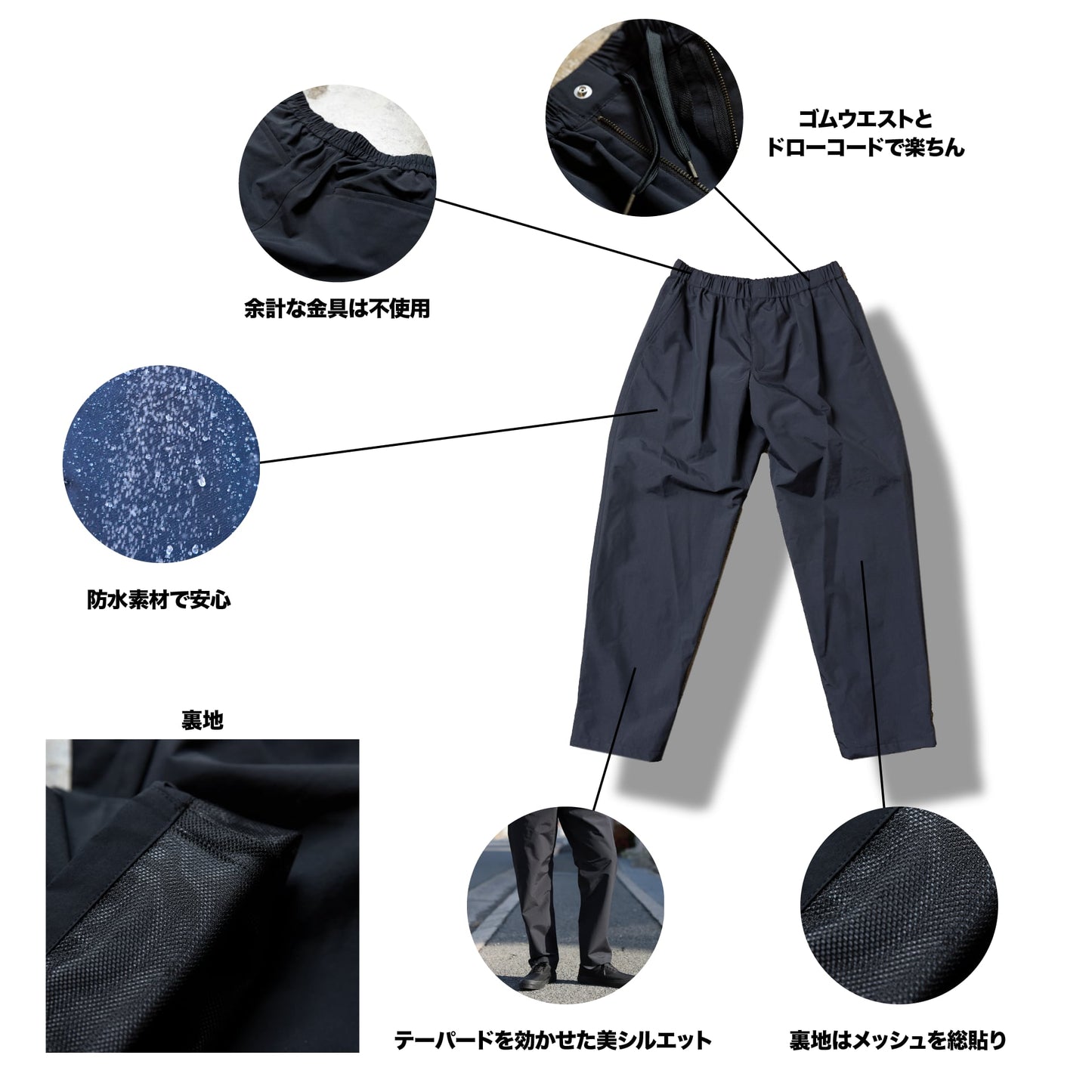 35歳からの百名品「防水イージーパンツ」