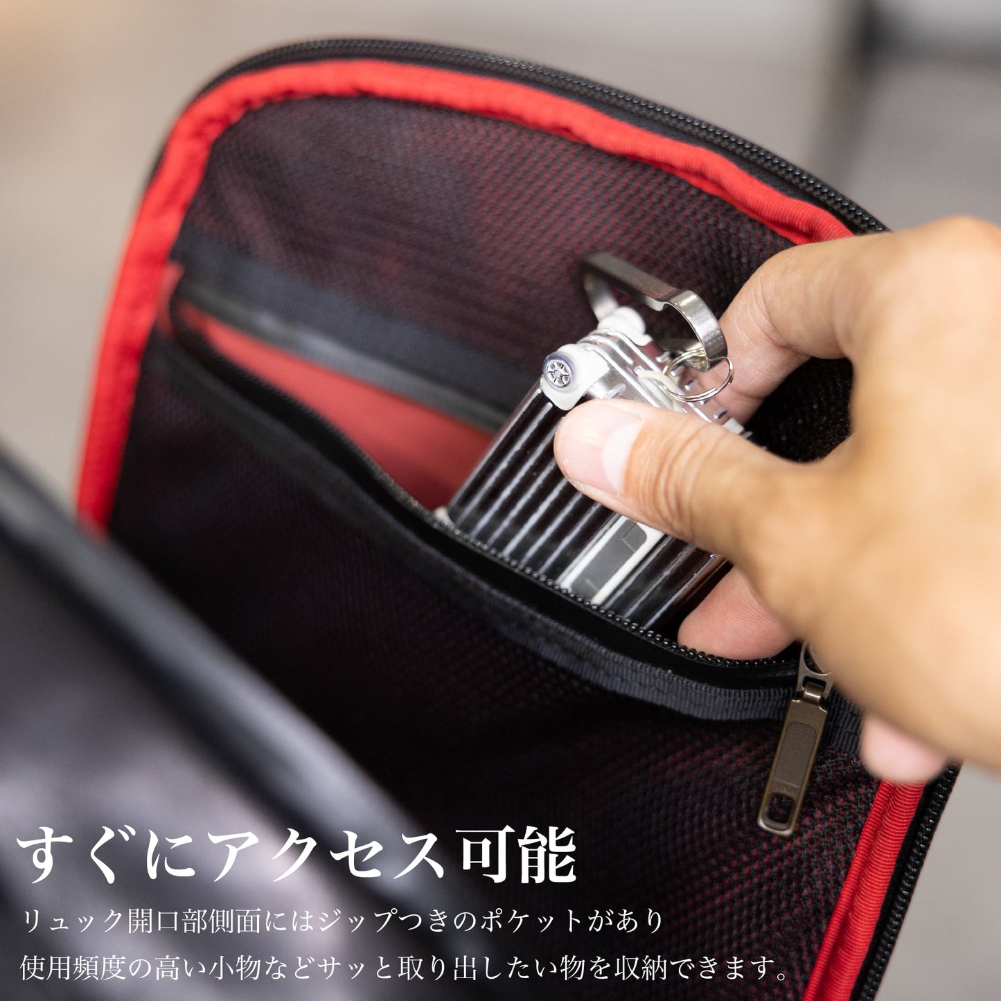 30代以上の上品な『防水レザーリュック』