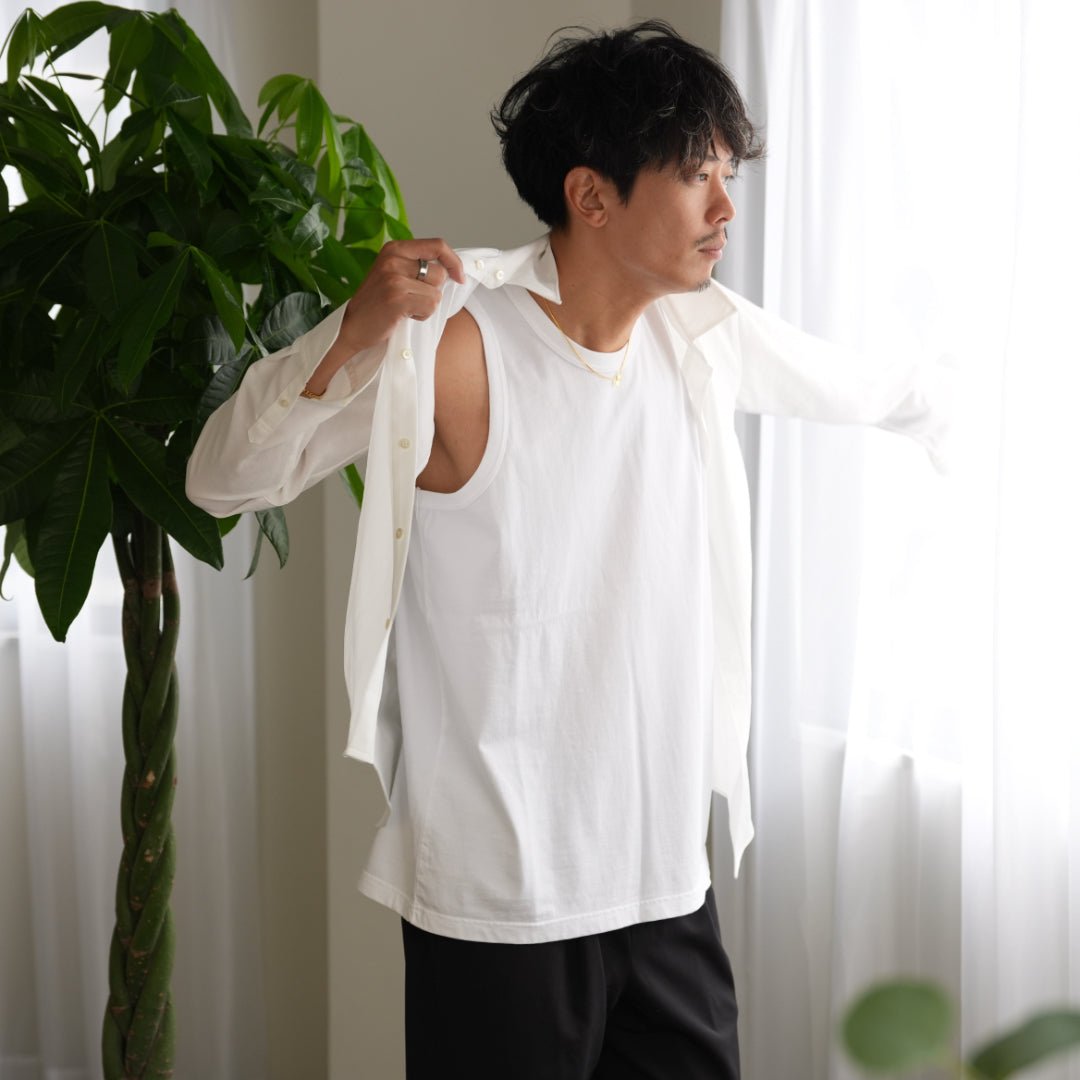 「"リラックス"タンクトップ」（30番手コーマ天竺） - Japan Made屋