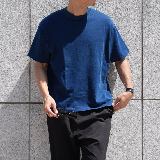 【店舗限定】Tシャツ　インディゴ染め 〜RELAXシリーズ - Japan Made屋