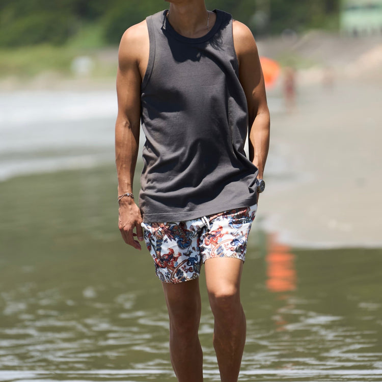 「"リラックス"タンクトップ」（30番手コーマ天竺）