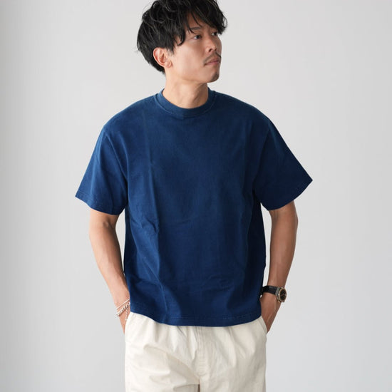【店舗限定】Tシャツ　インディゴ染め 〜RELAXシリーズ - Japan Made屋
