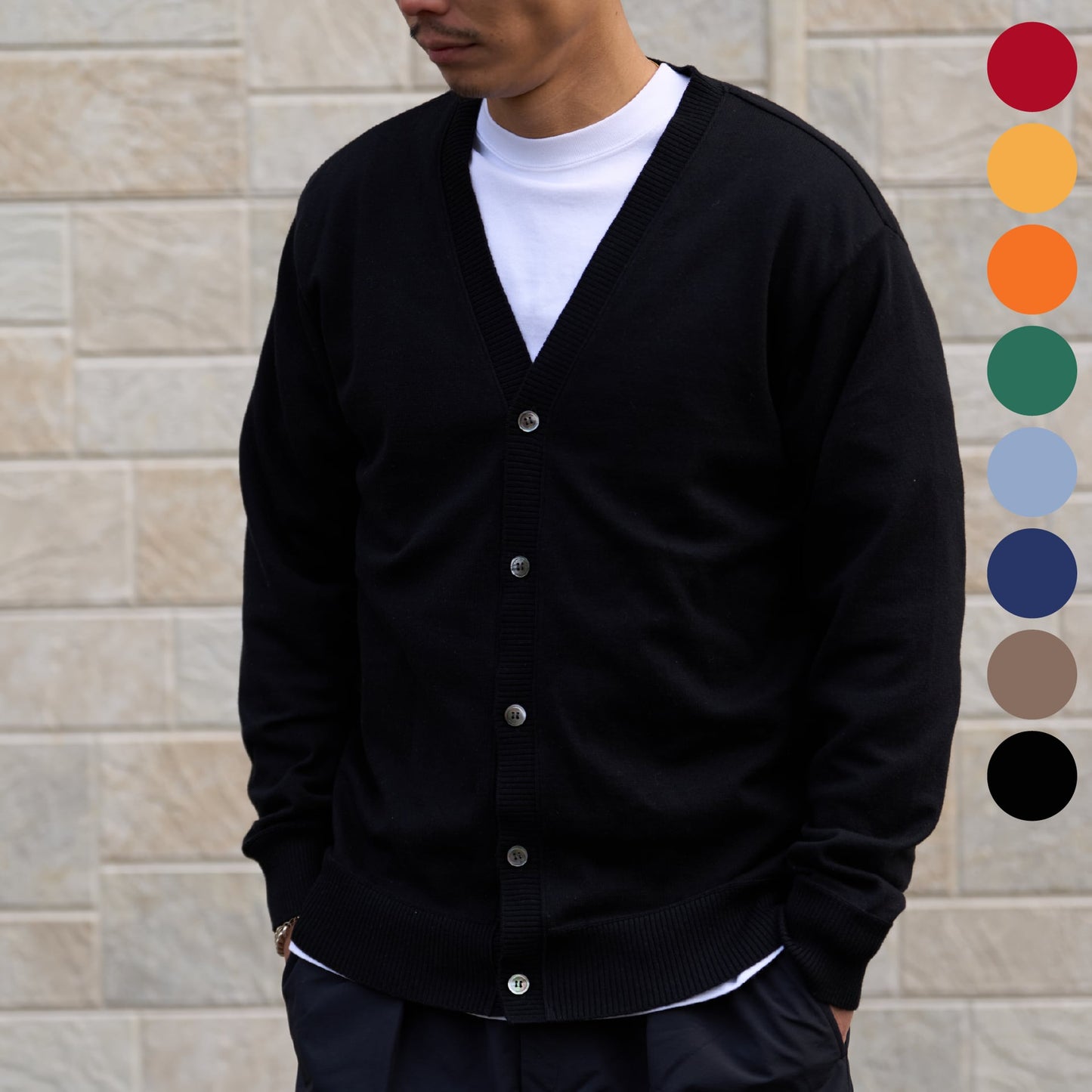 素材で違いを魅せる「カーディガン」 — 洗えるカシミヤ混~SMARTシリーズ