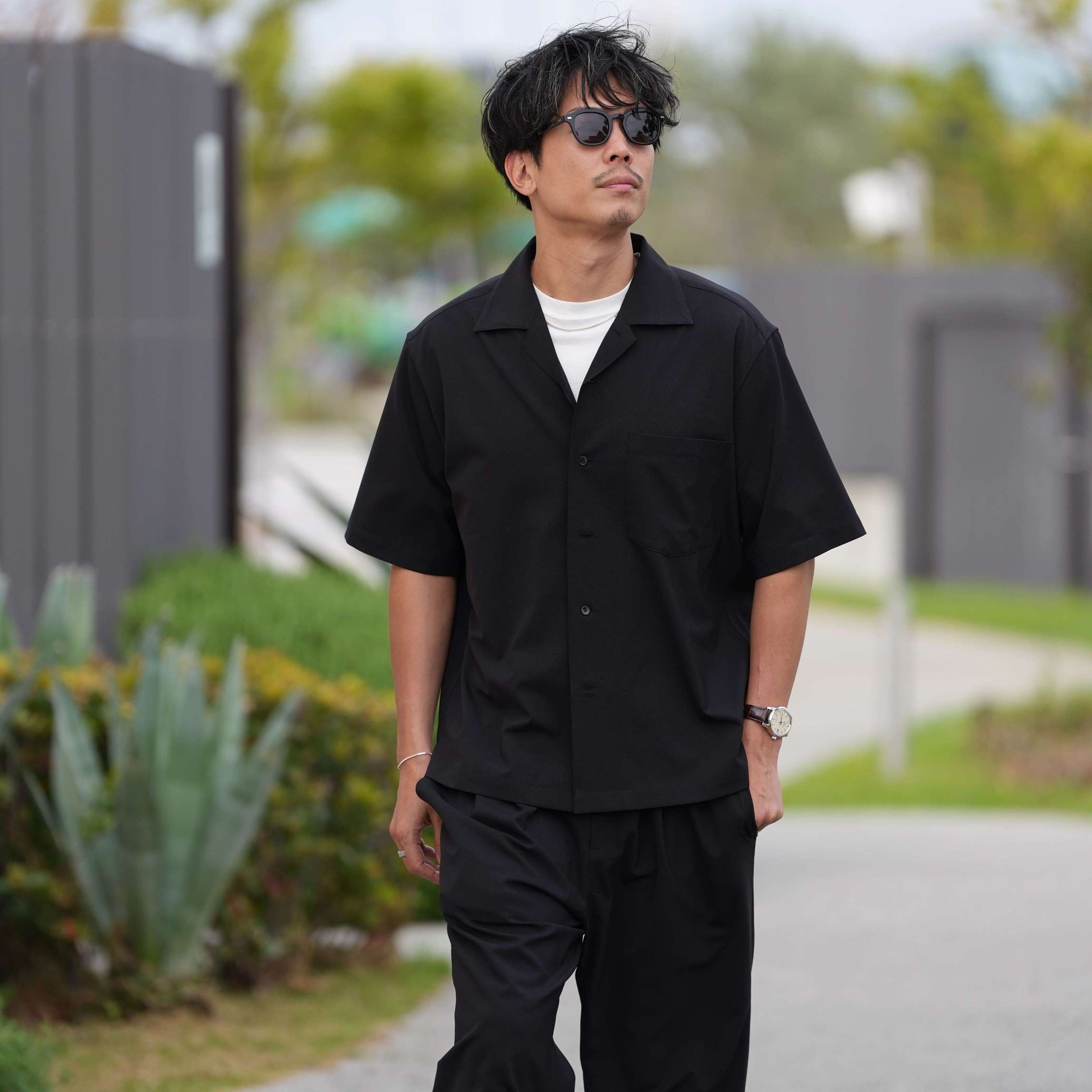 kolor オープンカラーシャツ COOLオープンカラーシャツ メンズ 日本製｜夏の通勤に効く機能服
