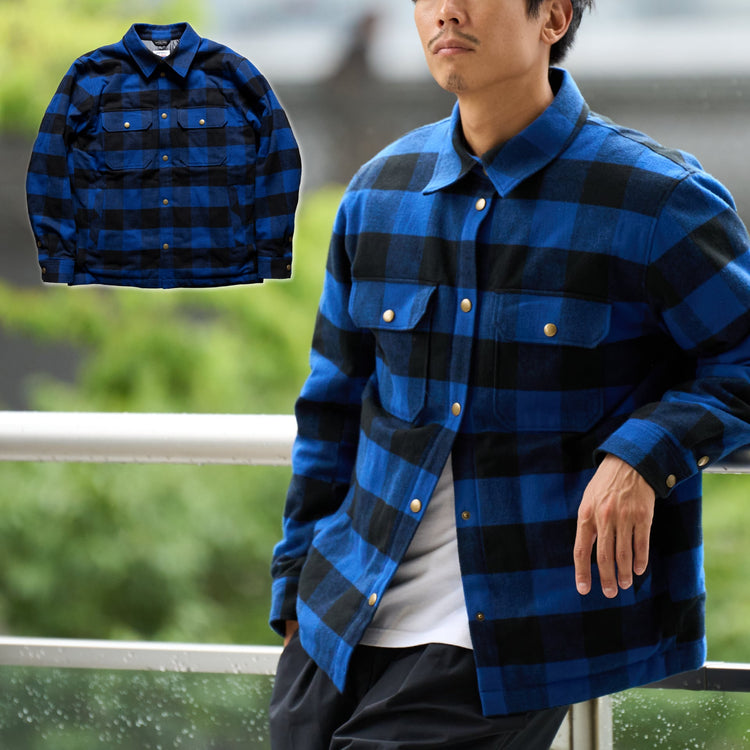 「中綿バッファローチェックJKT」（全5色）~RELAXシリーズ