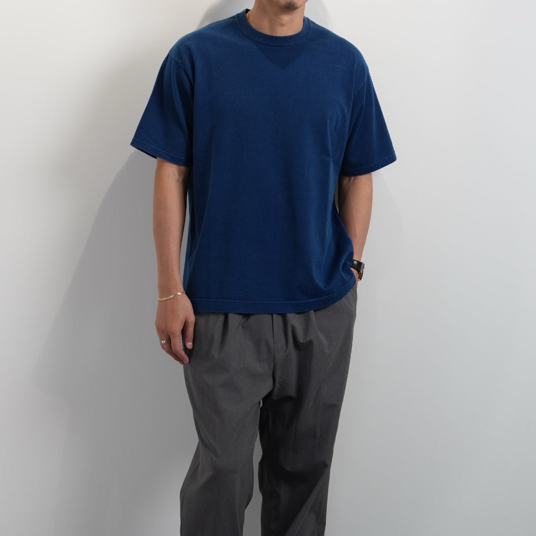 【6月店舗限定】Tシャツ　インディゴ染め 〜RELAXシリーズ - Japan Made屋