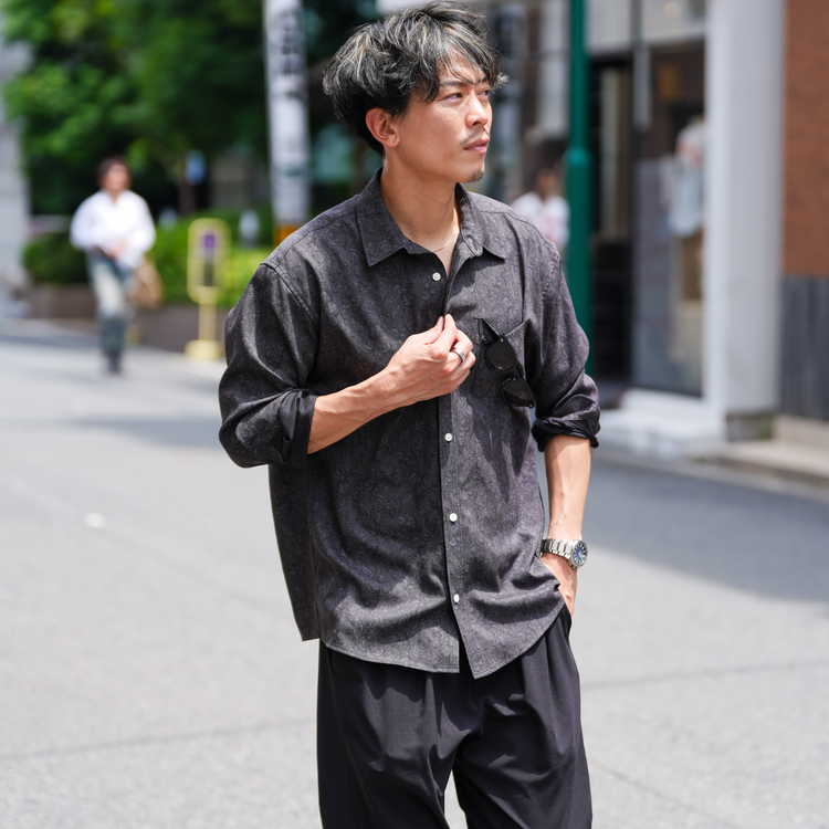 【店舗限定】ペイズリーシャツ
