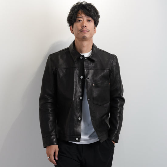 【2027/3予定】レザートラッカージャケット - Japan Made屋