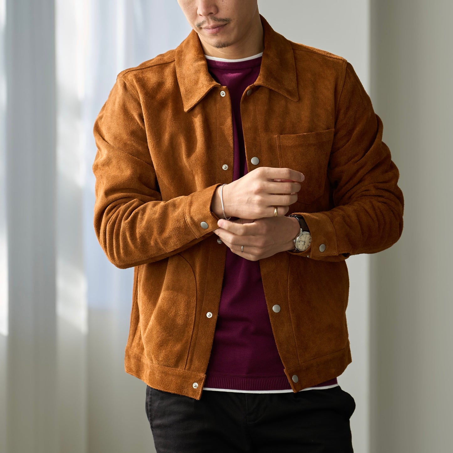 30代以上のための「上質"スウェード"ジャケット」