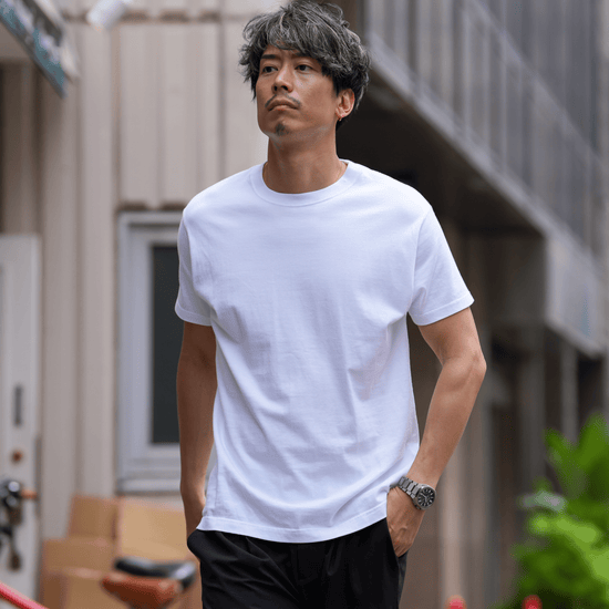 【夏モデル】「7oz Tシャツ」気温20〜30℃〜透けない万能型 - Japan Made屋
