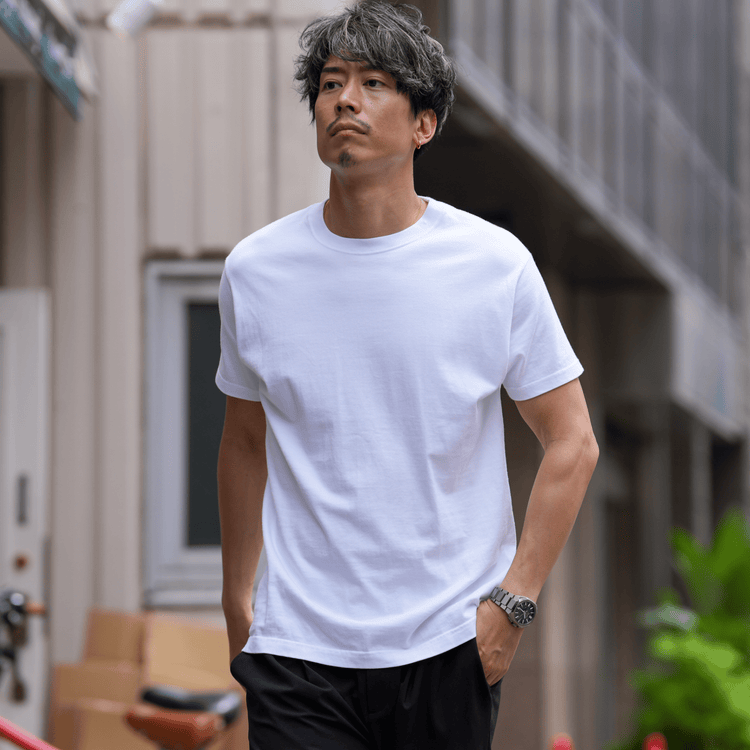 【夏モデル】「7oz Tシャツ」気温20〜30℃〜透けない万能型 - Japan Made屋