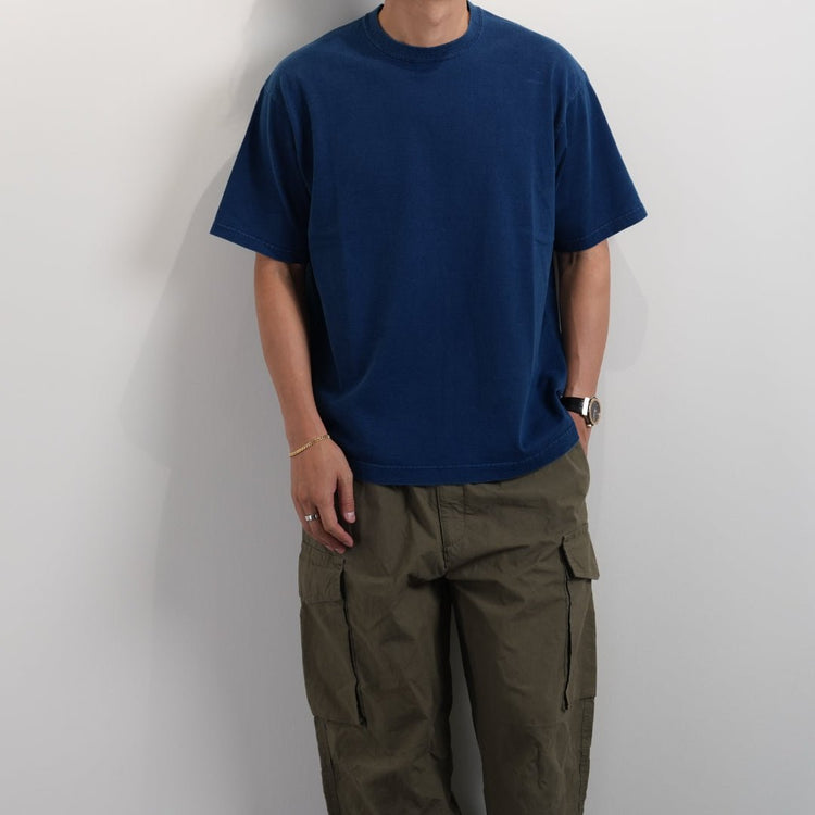 【6月店舗限定】Tシャツ　インディゴ染め 〜RELAXシリーズ - Japan Made屋