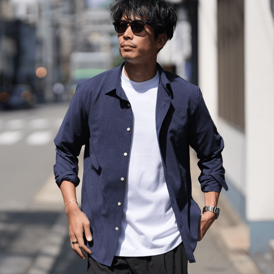 リネン風ドレープ「イージーシャツ」~SMARTシリーズ - Japan Made屋
