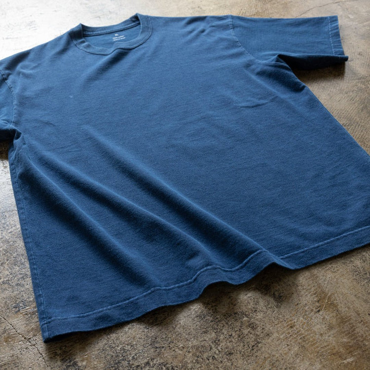 【6月店舗限定】Tシャツ　インディゴ染め 〜RELAXシリーズ - Japan Made屋