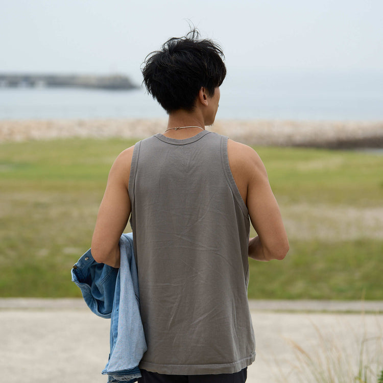 「"リラックス"タンクトップ」（30番手コーマ天竺）