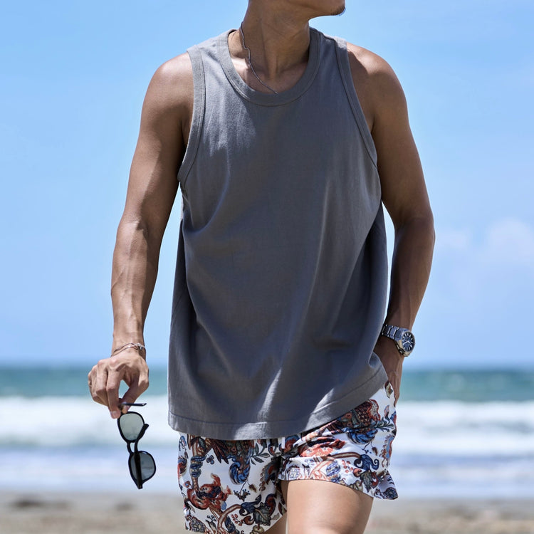 「"リラックス"タンクトップ」（30番手コーマ天竺）