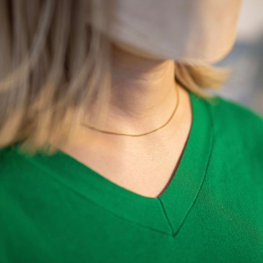 【女性】k18『GOLD(金)ネックレス』40㎝ - Japan Made屋