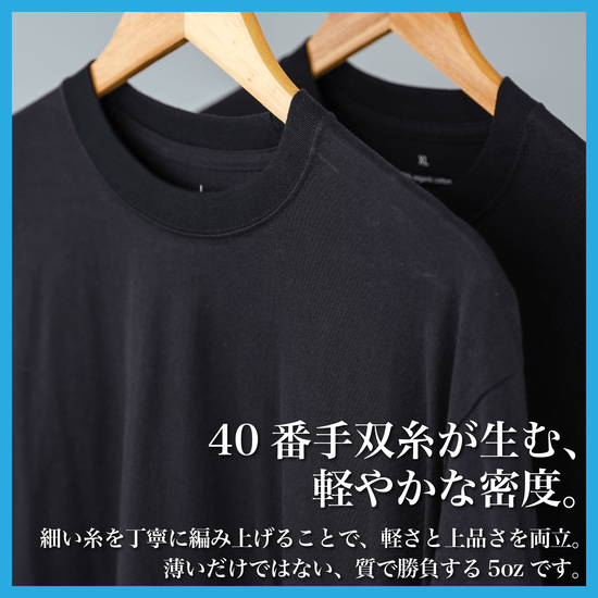 【真夏モデル】「5oz Tシャツ」気温25〜35℃~シーアイランド種 - Japan Made屋
