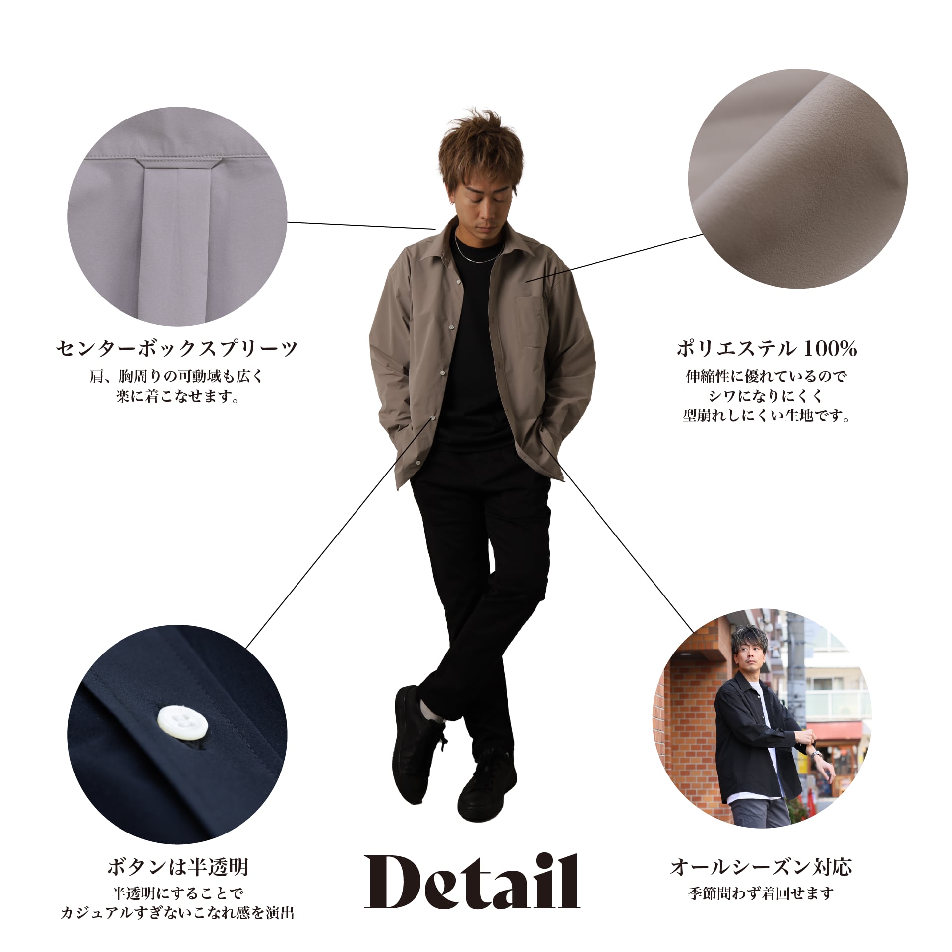 「シワになりにくいシャツ」~RELAXシリーズ - Japan Made屋