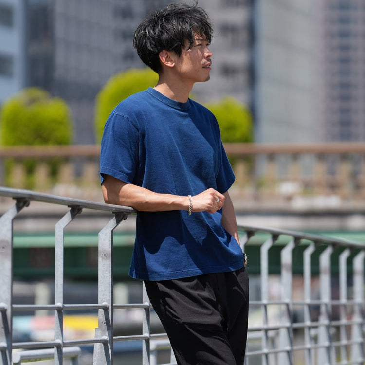 【店舗限定】Tシャツ　インディゴ染め 〜RELAXシリーズ - Japan Made屋