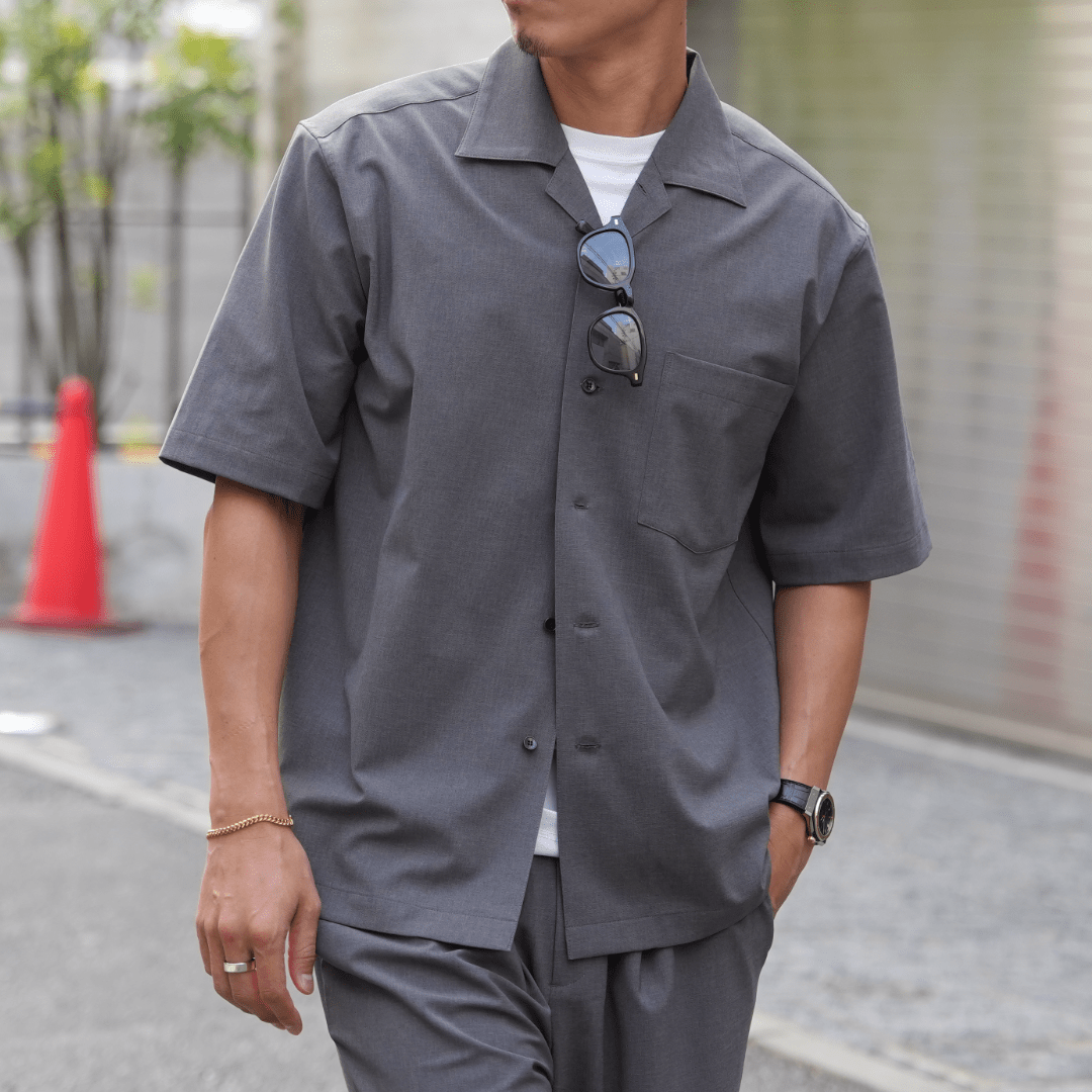 「"COOL"オープンカラーシャツ」~RELAXシリーズ - Japan Made屋