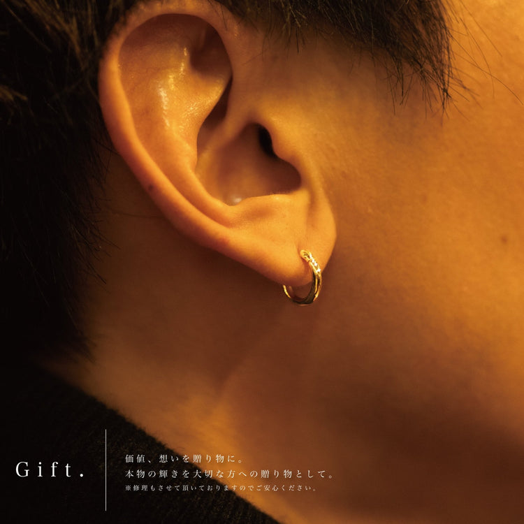 k18『GOLD(金)ピアス』 - Japan Made屋