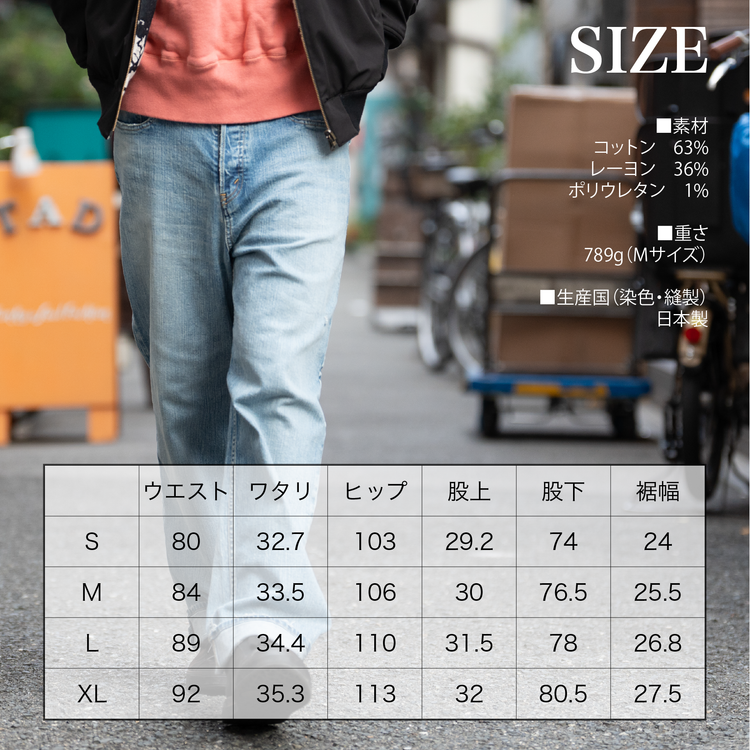 『ジャパンデニム』ユーズド加工~RELAXシリーズ