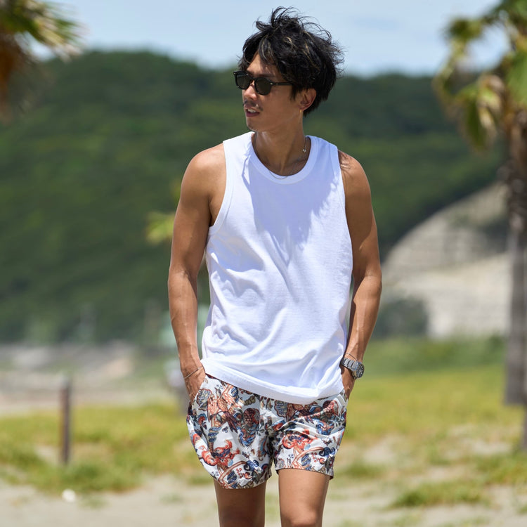 「"リラックス"タンクトップ」（30番手コーマ天竺）