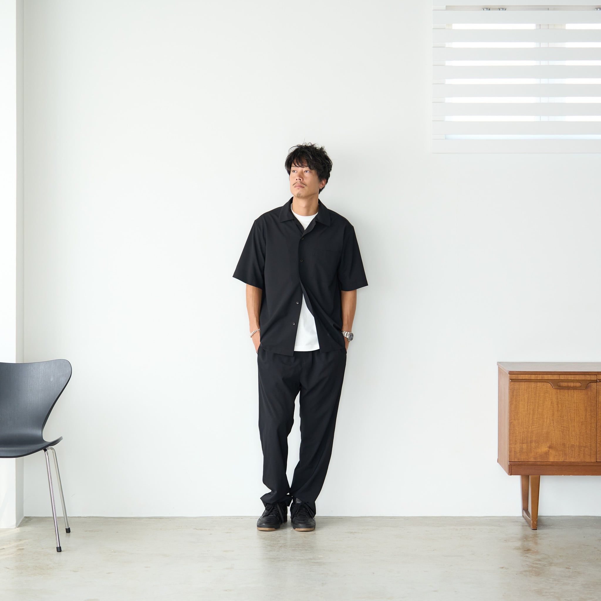 COOLオープンカラーシャツ メンズ 日本製｜夏の通勤に効く機能服