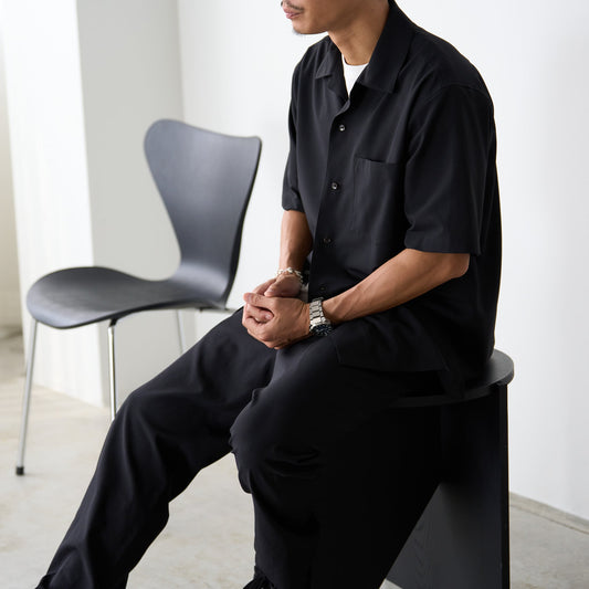 クール素材「開襟半袖シャツ」