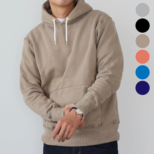 『吊り編機でふっくら作られた"ノンストレスパーカー"(14オンス)』