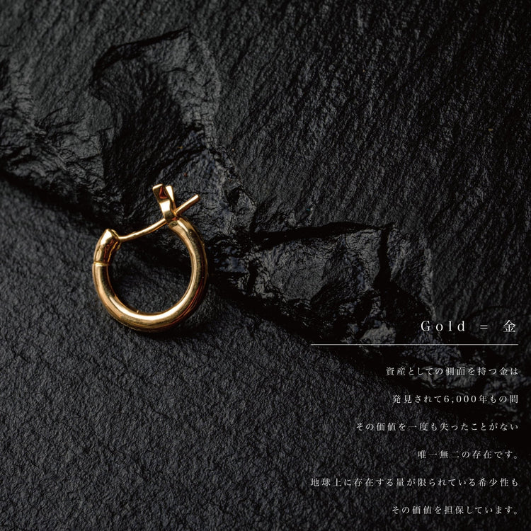 k18『GOLD(金)ピアス』 - Japan Made屋